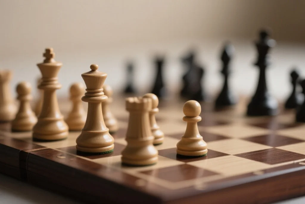 国际象棋棋盘,象征策略思考